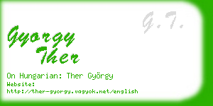 gyorgy ther business card