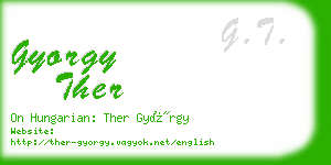 gyorgy ther business card